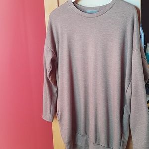 Brown sweatshirt with pockets, M